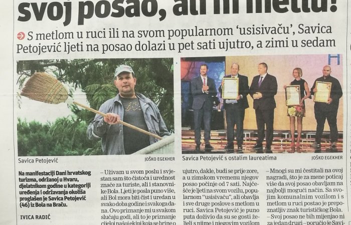 Slobodna Dalmacija on the employee of the year