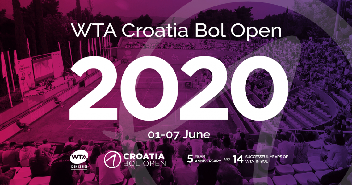 Announcement for WTA Croatia Bol Open 2020